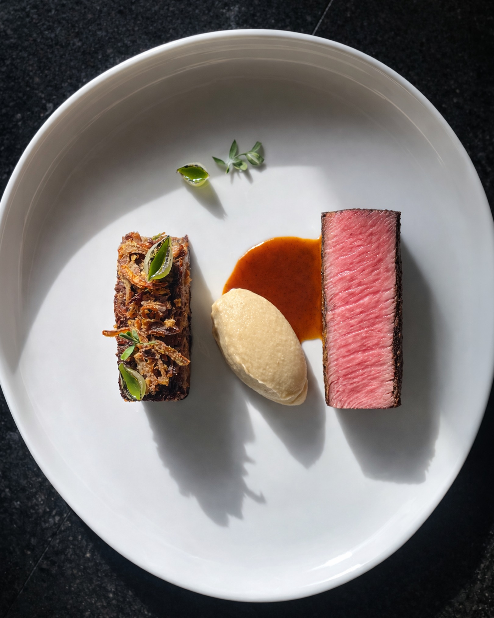 The main course is never announced in advance.